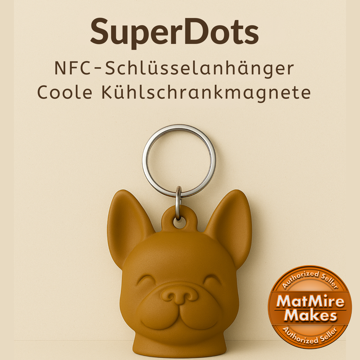 SuperDots – NFC-Schlüsselanhänger, coole Kühlschrankmagnete