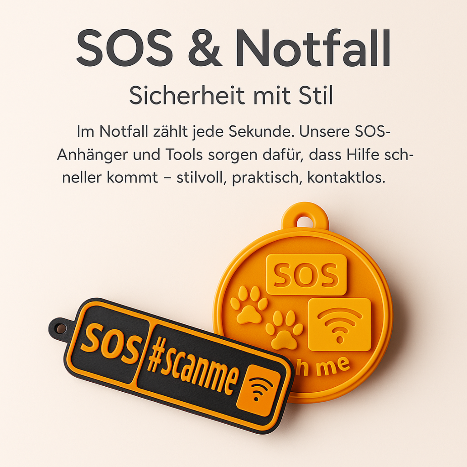 SOS & Notfallanhänger- Sicherheit mit Stil