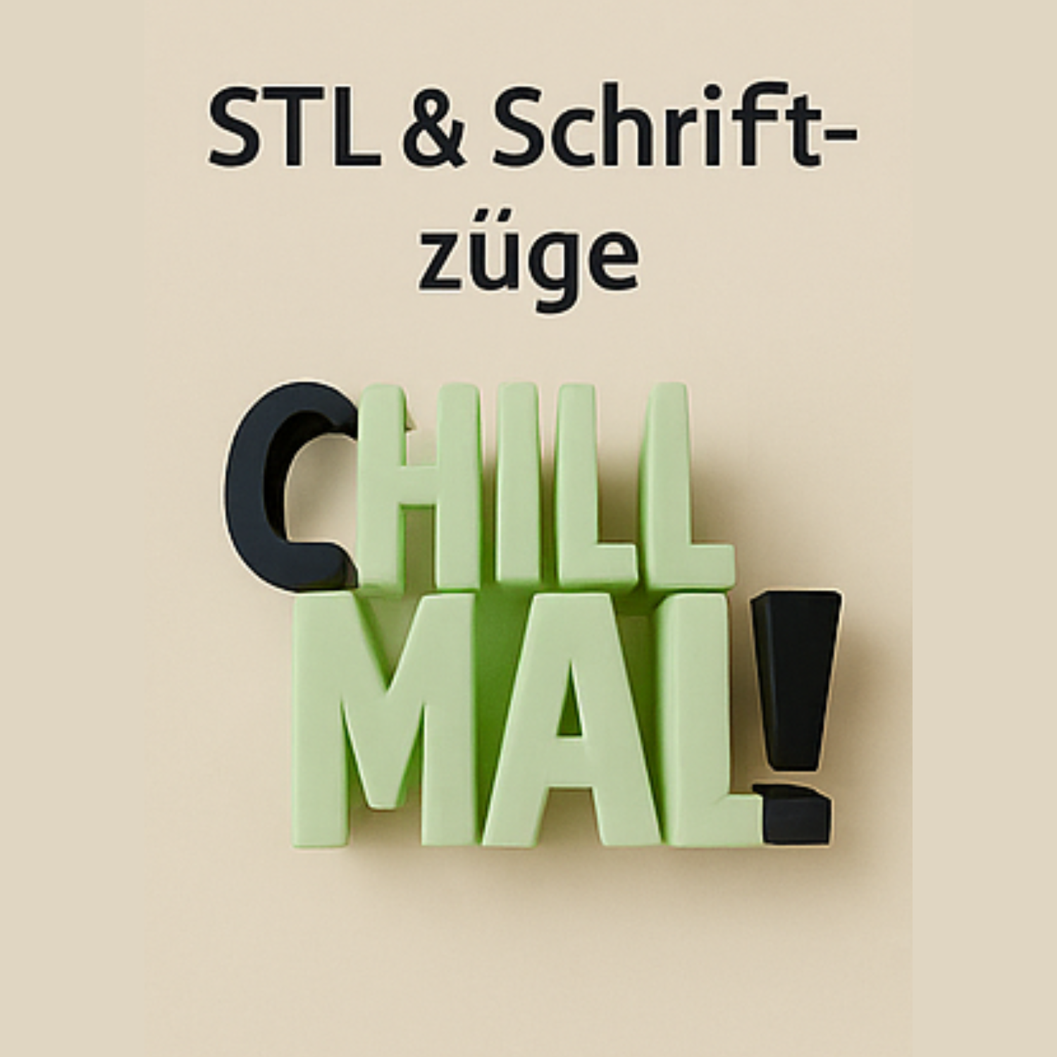 STL & Schriftzüge - zum Selberdrucken