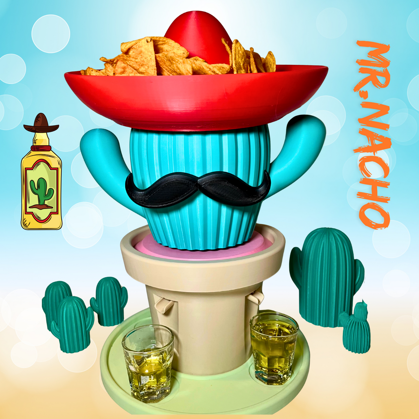 🌵 Mr. Nacho – Dein Party-Kaktus für Schnaps & Stimmung! Must-Have für jede Fiesta