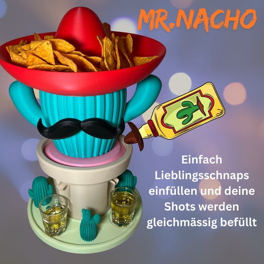 🌵 Mr. Nacho – Dein Party-Kaktus für Schnaps & Stimmung! Must-Have für jede Fiesta