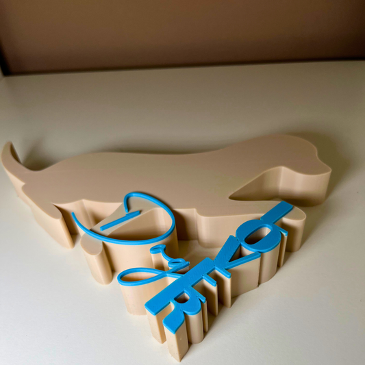 DOG LOVER Hundedeko – Stylische Geschenkidee für Hundefans